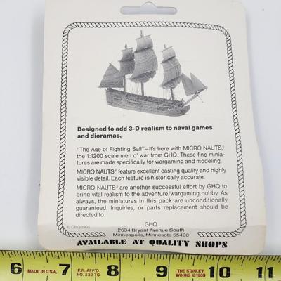 VINTAGE MICRO NAUTS 1/1200 SCALE 32 GUN FRIGILO SHIP MINATURE