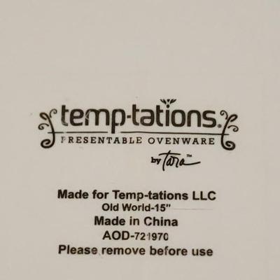 Never used - Temp-tations by Tara Melamine Old World Serving set - 7 pieces
