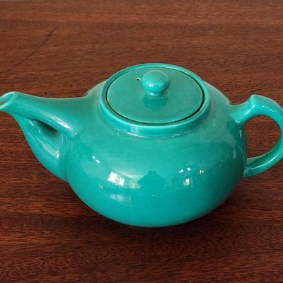 Vintage Green Teapot tea pot Poppy Trail by Metlox