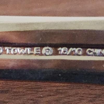 90 Piece Towle Ionic Flatware 16 - 5 piece place settings. plus serving pieces 18/10. Looks new!