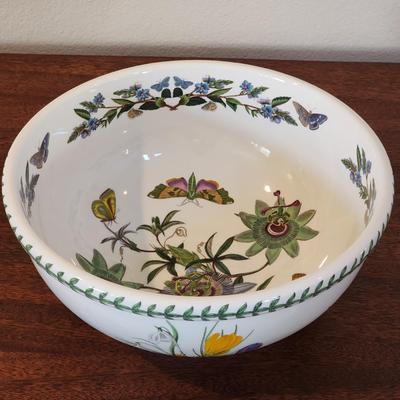 The Botanic Garden Portmeirion Passiflora Caerulea Passion Flower Large Salad / Fruit / Mixing Bowl - Never Used
