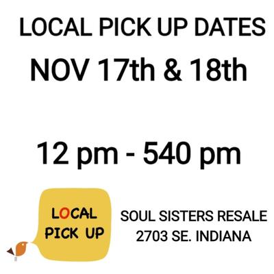 LOCAL PICK UP TIMES