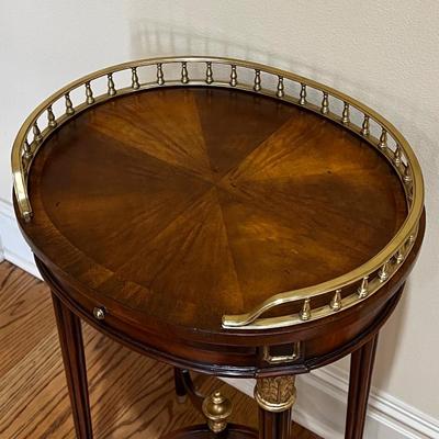 Mahogany Inlaid Occasional Table