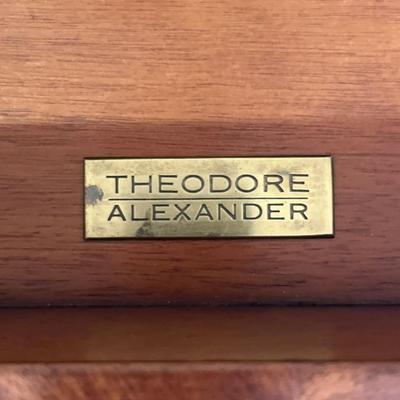 THEODORE ALEXANDER ~ Mahogany Inlaid Mirrored Credenza