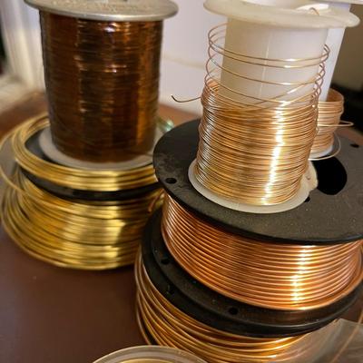Lot 86 Assorted Metal For Jewelry Making Sheets Spools Copper Brass