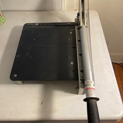 Lot 87 Industrial Guillotine Metal Cutter