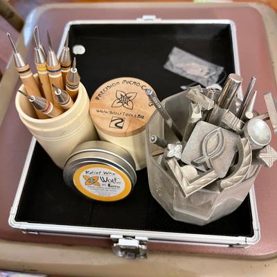 Lot 90 Wolf Micro Wax Carving Tools "Wicked Sharp" Wax Metal Stamps