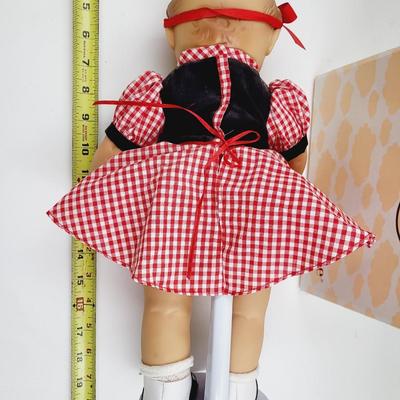 ORIGINAL KEWPIE POODLE SKIRT POSEABLE DOLL W/ ORIGINAL BOX
