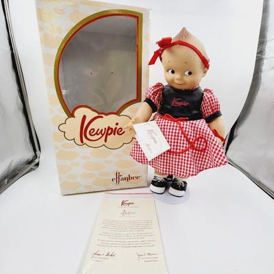 ORIGINAL KEWPIE POODLE SKIRT POSEABLE DOLL W/ ORIGINAL BOX