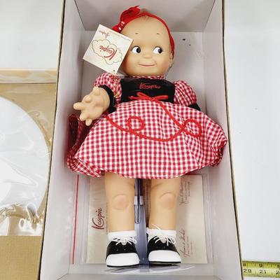 ORIGINAL KEWPIE POODLE SKIRT POSEABLE DOLL W/ ORIGINAL BOX