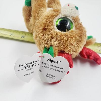 BEANIE BABY "ALPINE" CHRISTMAS DEER