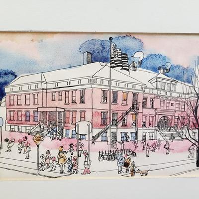TOPEKA HISTORY - ORIGINAL WATERCOLOR - NO SIGNATURE