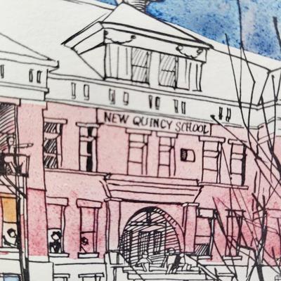 TOPEKA HISTORY - ORIGINAL WATERCOLOR - NO SIGNATURE