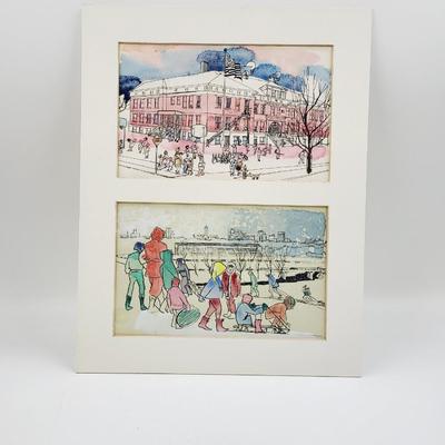 TOPEKA HISTORY - ORIGINAL WATERCOLOR - NO SIGNATURE