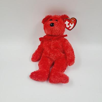 BEANIE BABY "SIZZLE" RED BEAR