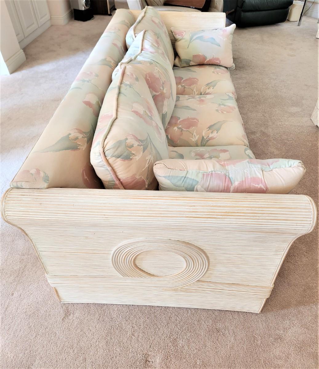 Lot 44 Vintage PROIMI Sofa beach house chic it's a sleeper