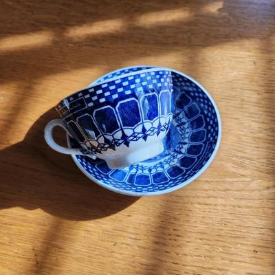 Societe Ceraminque Antique Cup and Saucer