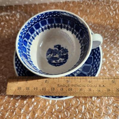 Societe Ceraminque Antique Cup and Saucer