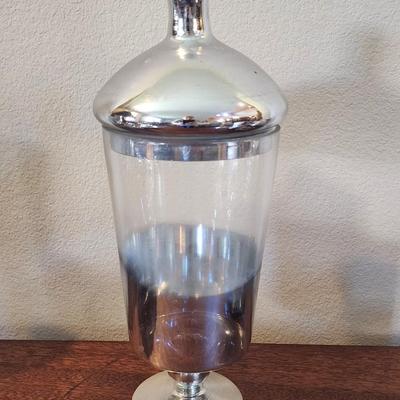 Shiny Silver Lot- 13 pieces - Candles, deco jars, trinket dish & more