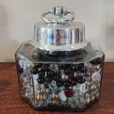 Shiny Silver Lot- 13 pieces - Candles, deco jars, trinket dish & more