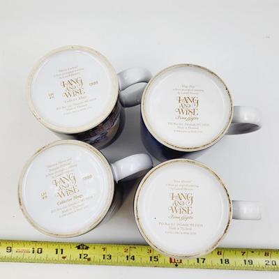 4 SET LANG & WISE FINE GIFTS CAT CUP BUNDLE