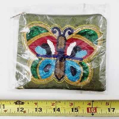 CUTE NEW INDIA SEQUINS COIN PURSE
