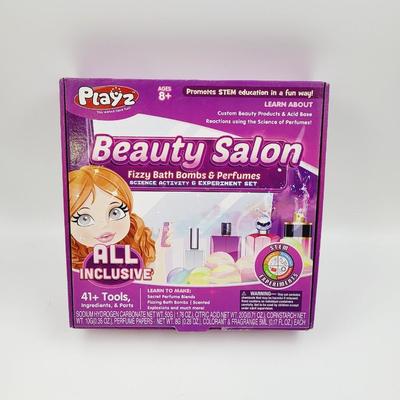 PLAYZ BEAUTY SALON FIZZY BATH  & PERFUMES KIT - NEW