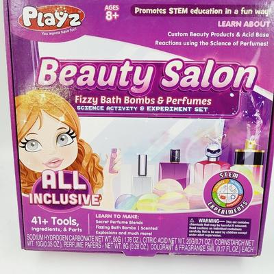 PLAYZ BEAUTY SALON FIZZY BATH  & PERFUMES KIT - NEW