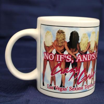 Set of 6 novelty gambling mugs; Tahoe, Las Vegas and Reno