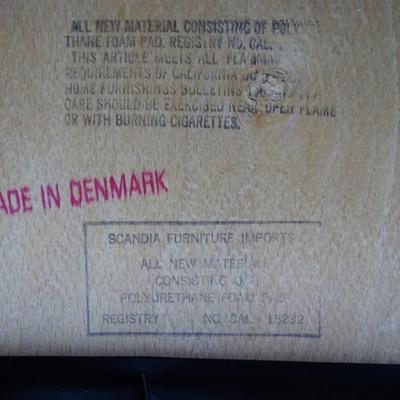 Scandia Furniture Imports - Mid Century Modern Danish 8 dining chairs. Made in Denmark. Some minor wear and tear
