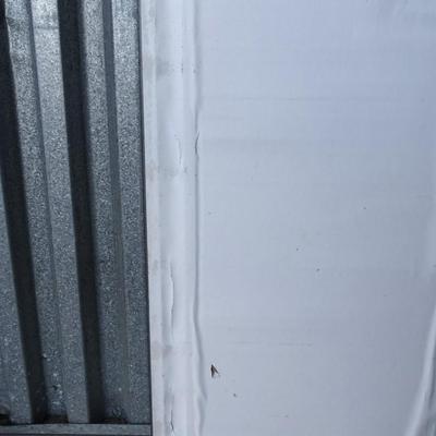 Full length mirror. General wear and tear. Backing ripped.