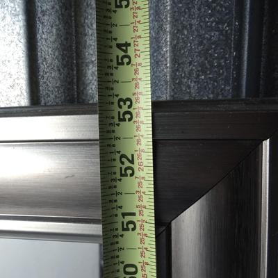 Full length mirror. General wear and tear. Backing ripped.