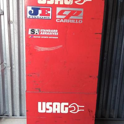 USAG Rolling Tool Cabinet with tools .