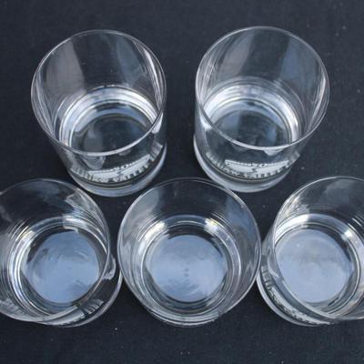 Set of 5 50th anniversary Squaw valley tumbler glasses