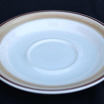 Vintage Langely England Pottery Plates, Mayflower print.  Set of 4. Excellent condition.  Watercolors Hearthside Coffee Cups and Saucer....
