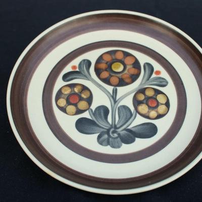Vintage Langely England Pottery Plates, Mayflower print.  Set of 4. Excellent condition.  Watercolors Hearthside Coffee Cups and Saucer....