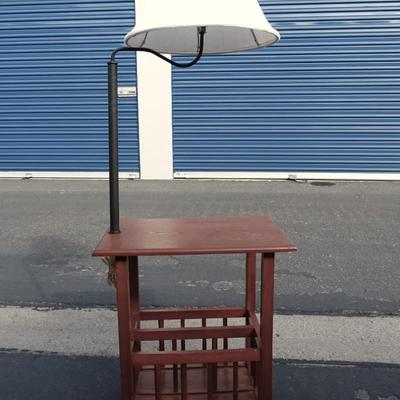 Side table lamp. Normal wear and tear throughout.