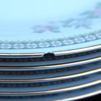 "International Porcelain The Kensington (Gardena) China set.  Pattern 1560.  7 large plates, one large bowl, one large platter, 8...