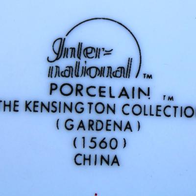 "International Porcelain The Kensington (Gardena) China set.  Pattern 1560.  7 large plates, one large bowl, one large platter, 8...