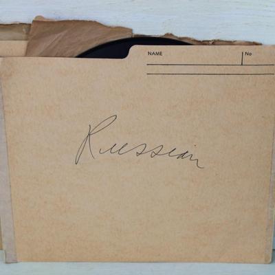 Bluebird Record with sleeve, Russian CCCP Records with sleeves and more