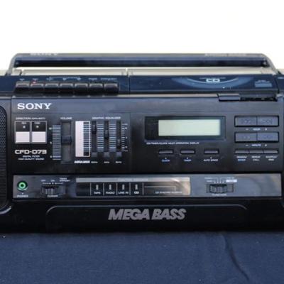 Sony Mega Bassadio radio and cassette player. Overall good condition.