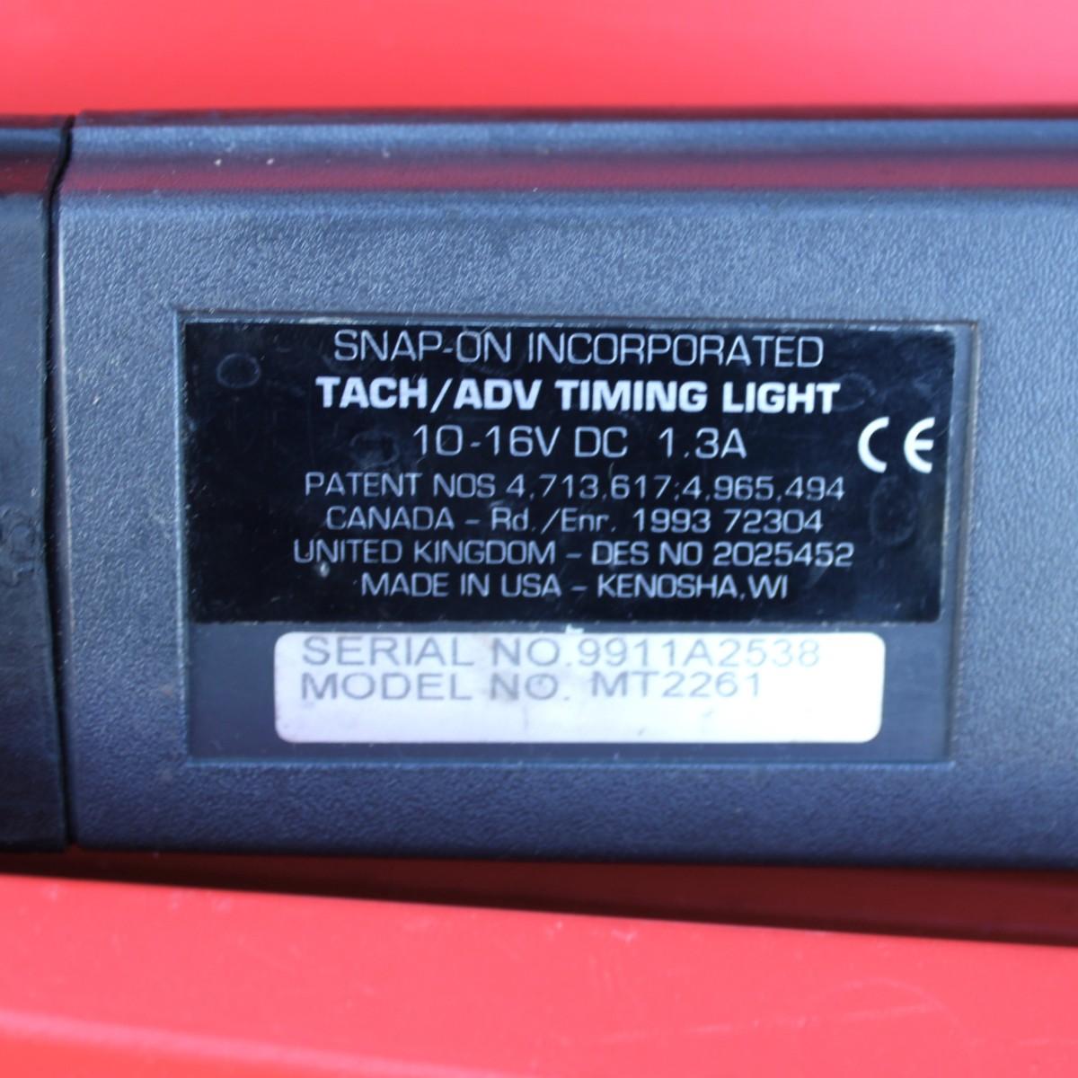 "SnapOn Digital dial back/Advance w Tach Timing Light Model No. MT2261