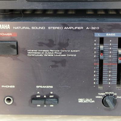 Yamaha Natural Sound Stereo system; graphic equalizer, AM/FM stereo tuner and amplifier