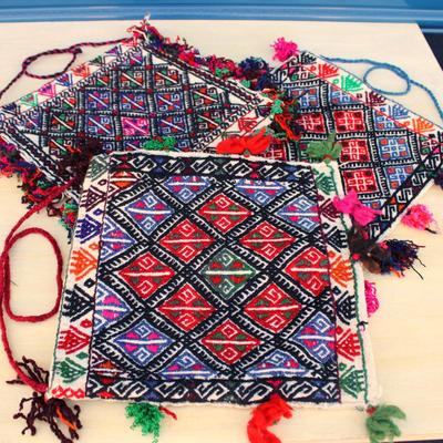 Three Turkish / Woolen Bag/purses.  Handmade