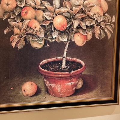 Beautiful Oil Reproduction of a Pear Tree