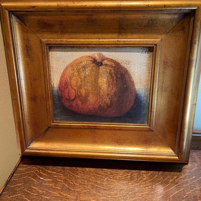 Three Piece Vintage Framed Apple Art