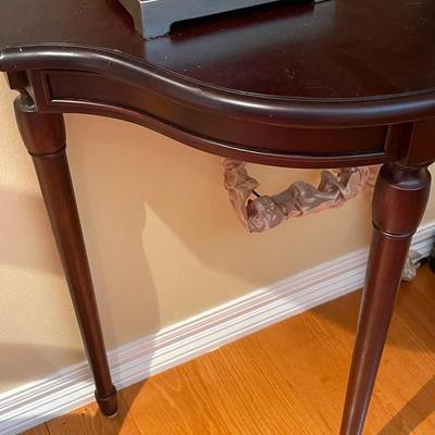 Antique Cherrywood Half Moon Side Table