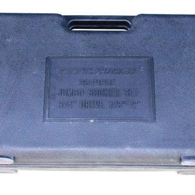 "Pittsburgh 20 piece Jumbo Socket Set 3/4"" drive 7/8""-2"""