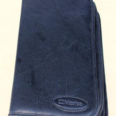 Large bundle of office supplies; binders, Eddie Bauer briefcase binder, labels, clips and markers