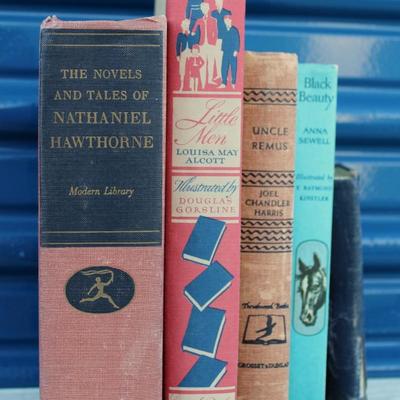 Assorted vintage books